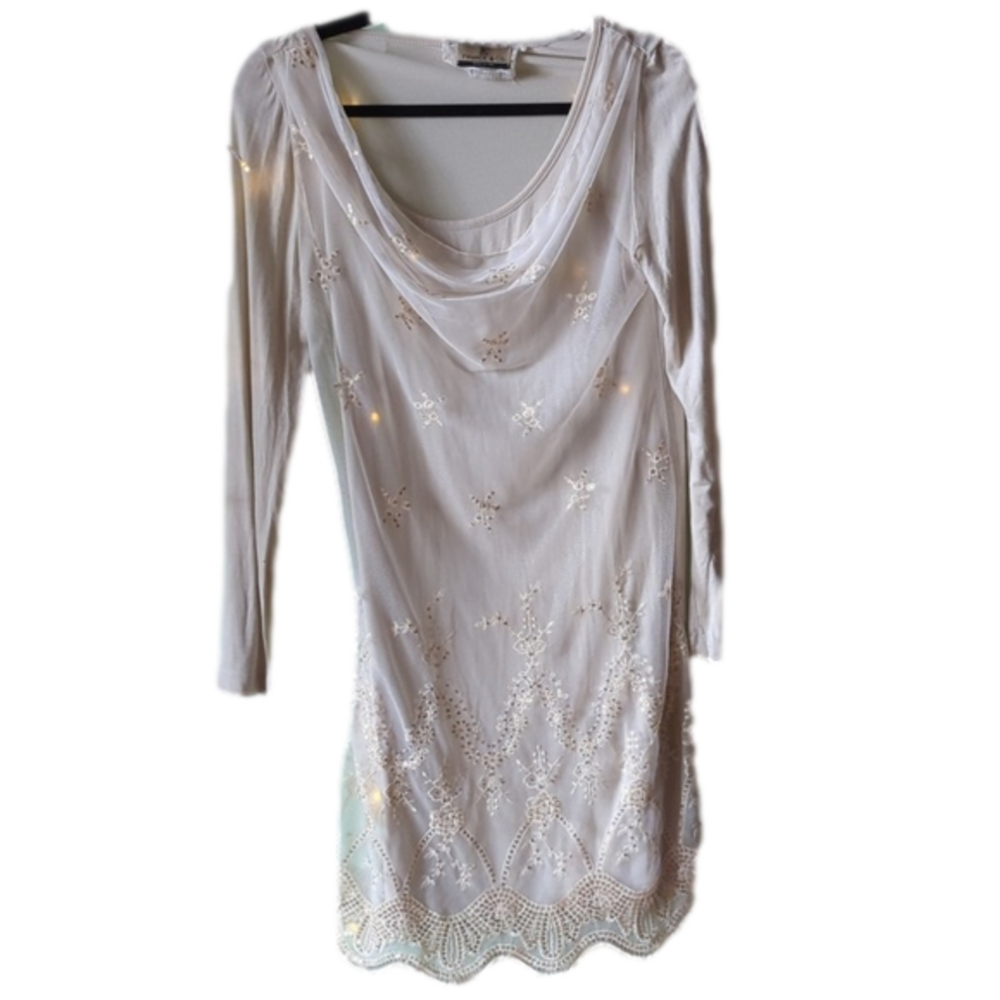 Italian made embroidered overlay dress - Picture 1 of 6